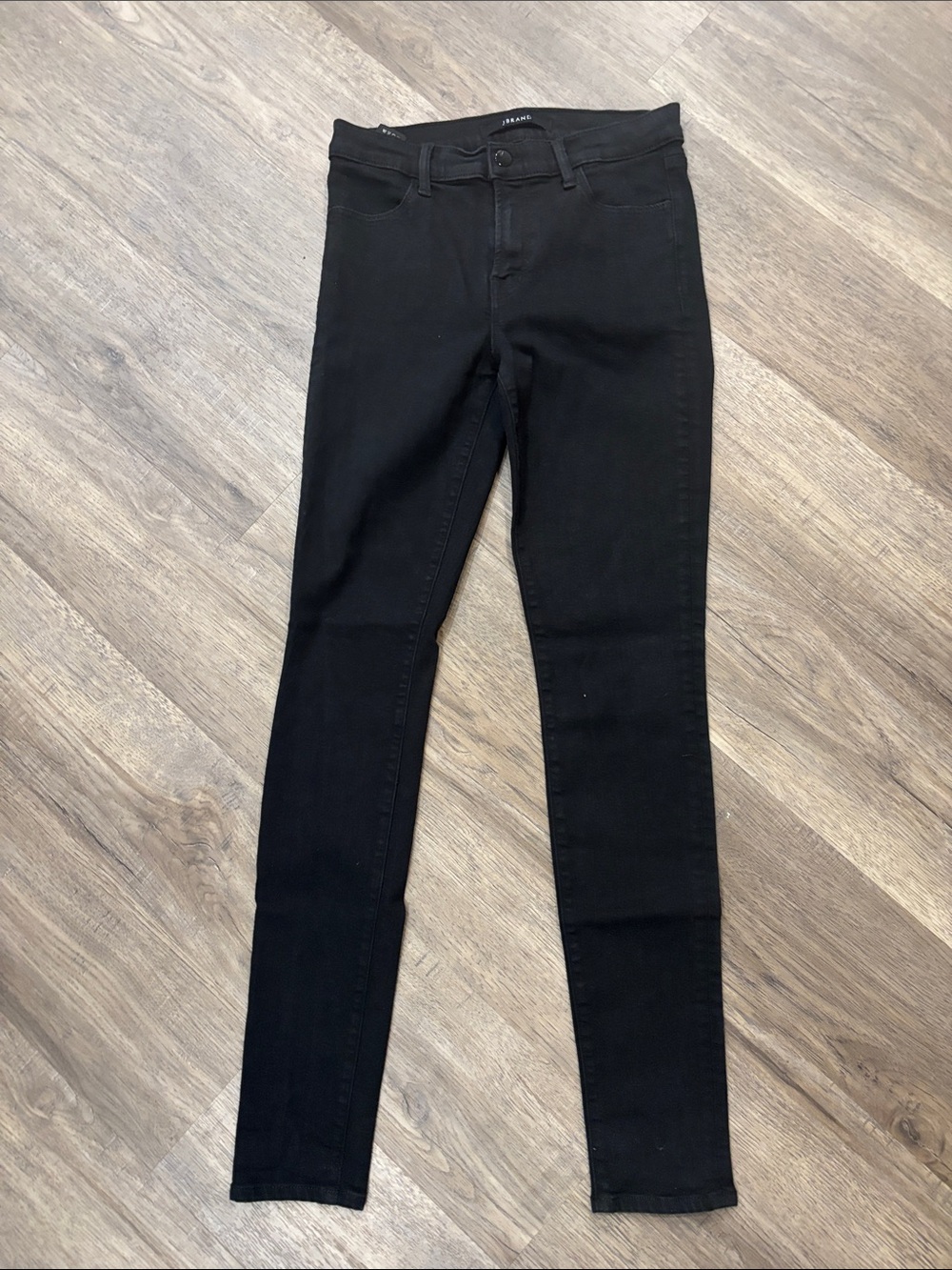 J Brand Black Mid Rise Skinny Jeans 28